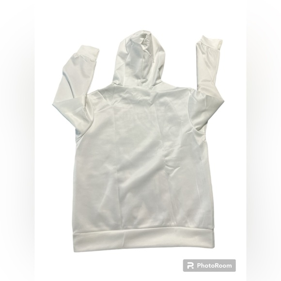 Asahi Suga and Daichi Jujutsu Kaisen Soccer White Youth Sz M Hoodie Sweatshirt - Picture 2 of 5